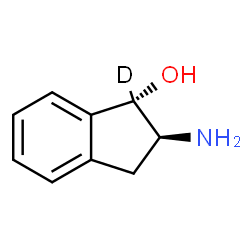 ChemSpider 2D Image | (1S,2S)-2-Amino-1-(1-~2~H)indanol | C9H10DNO