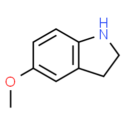 ChemSpider 2D Image | 5-Methoxyindoline | C9H11NO