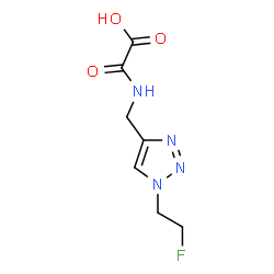 ChemSpider 2D Image | ({[1-(2-Fluoroethyl)-1H-1,2,3-triazol-4-yl]methyl}amino)(oxo)acetic acid | C7H9FN4O3