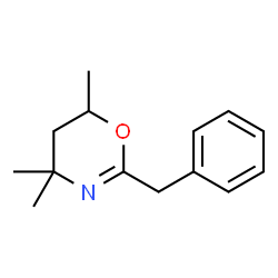 ChemSpider 2D Image | 2-Benzyl-4,4,6-trimethyl-5,6-dihydro-4H-1,3-oxazine | C14H19NO