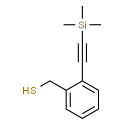 ChemSpider 2D Image | {2-[(Trimethylsilyl)ethynyl]phenyl}methanethiol | C12H16SSi