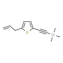 ChemSpider 2D Image | [(5-Allyl-2-thienyl)ethynyl](trimethyl)silane | C12H16SSi