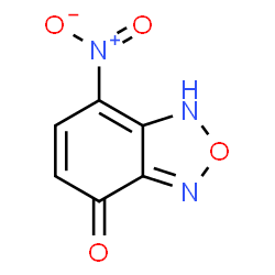 ChemSpider 2D Image | 7-Nitro-2,1,3-benzoxadiazol-4(1H)-one | C6H3N3O4