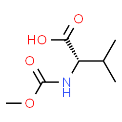 ChemSpider 2D Image | (methoxycarbonyl)-L-valine | C7H13NO4