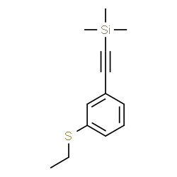 ChemSpider 2D Image | {[3-(Ethylsulfanyl)phenyl]ethynyl}(trimethyl)silane | C13H18SSi