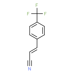 ChemSpider 2D Image | (2E)-3-[4-(Trifluoromethyl)phenyl]acrylonitrile | C10H6F3N