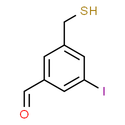 ChemSpider 2D Image | 3-Iodo-5-(sulfanylmethyl)benzaldehyde | C8H7IOS
