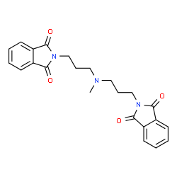 ChemSpider 2D Image | 2,2'-[(Methylimino)di-3,1-propanediyl]bis(1H-isoindole-1,3(2H)-dione) | C23H23N3O4