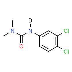 ChemSpider 2D Image | 3-(3,4-Dichlorophenyl)-1,1-dimethyl(~2~H)urea | C9H9DCl2N2O