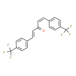 ChemSpider 2D Image | (1Z,4E)-1,5-Bis[4-(trifluoromethyl)phenyl]-1,4-pentadien-3-one | C19H12F6O