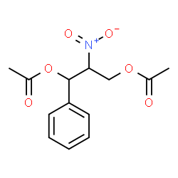 ChemSpider 2D Image | 2-nitro-1-phenyl-1,3-propandiyldiacetat | C13H15NO6