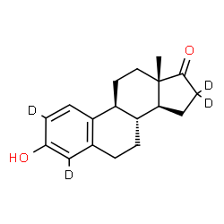ChemSpider 2D Image | Estrone-d4 | C18H18D4O2