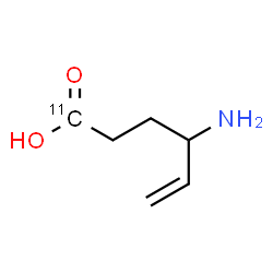 ChemSpider 2D Image | 4-Amino(1-~11~C)-5-hexenoic acid | C511CH11NO2