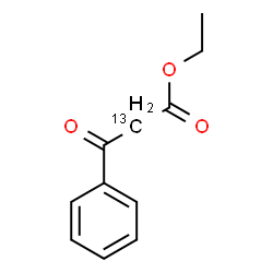 ChemSpider 2D Image | Ethyl 3-oxo-3-phenyl(2-~13~C)propanoate | C1013CH12O3