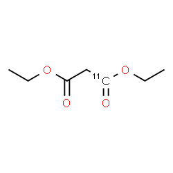 ChemSpider 2D Image | Diethyl (1-~11~C)propanedioate | C611CH12O4