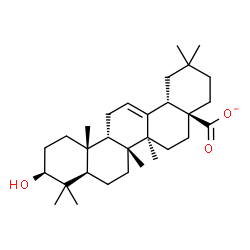 ChemSpider 2D Image | (3beta,9beta)-3-Hydroxyolean-12-en-28-oate | C30H47O3