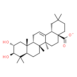 ChemSpider 2D Image | (2alpha,3beta,9beta)-2,3-Dihydroxyolean-12-en-28-oate | C30H47O4
