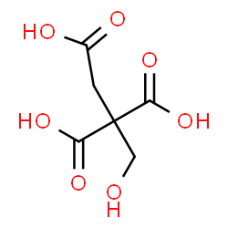 ChemSpider 2D Image | 3-Hydroxy-1,2,2-propanetricarboxylic acid | C6H8O7