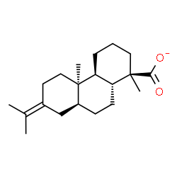 ChemSpider 2D Image | (1R,4aS,4bR,8aS,10aR)-7-Isopropylidene-1,4b-dimethyltetradecahydro-1-phenanthrenecarboxylate | C20H31O2