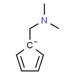 ChemSpider 2D Image | 1-[(Dimethylamino)methyl]-2,4-cyclopentadienide | C8H12N