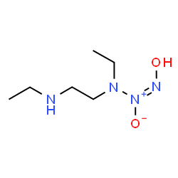 ChemSpider 2D Image | (1E)-3-Ethyl-3-[2-(ethylamino)ethyl]-1-hydroxy-1-triazene 2-oxide | C6H16N4O2