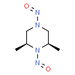 ChemSpider 2D Image | (2R,6S)-2,6-Dimethyl-1,4-dinitrosopiperazine | C6H12N4O2