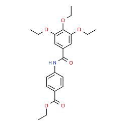ChemSpider 2D Image | Ethyl 4-[(3,4,5-triethoxybenzoyl)amino]benzoate | C22H27NO6