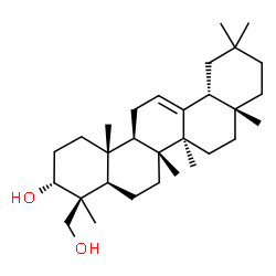 ChemSpider 2D Image | (3alpha)-Olean-12-ene-3,24-diol | C30H50O2