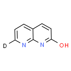 ChemSpider 2D Image | (7-~2~H)-1,8-Naphthyridin-2(1H)-one | C8H5DN2O