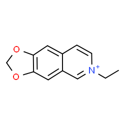 ChemSpider 2D Image | 6-Ethyl[1,3]dioxolo[4,5-g]isoquinolin-6-ium | C12H12NO2