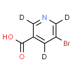 ChemSpider 2D Image | 5-Bromo-3-(~2~H_3_)pyridinecarboxylic acid | C6HD3BrNO2