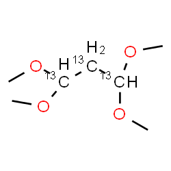 ChemSpider 2D Image | 1,1,3,3-Tetramethoxy(~13~C_3_)propane | C413C3H16O4