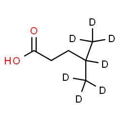 ChemSpider 2D Image | 4-(~2~H_3_)Methyl(4,5,5,5-~2~H_4_)pentanoic acid | C6H5D7O2
