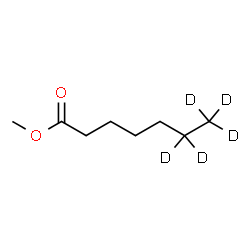ChemSpider 2D Image | Methyl (6,6,7,7,7-~2~H_5_)heptanoate | C8H11D5O2