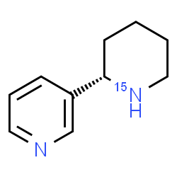 ChemSpider 2D Image | 3-[(2S)-(~15~N)-2-Piperidinyl]pyridine | C10H14N15N