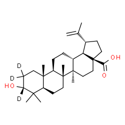 ChemSpider 2D Image | (3alpha)-3-Hydroxy(2,2,3-~2~H_3_)lup-20(29)-en-28-oic acid | C30H45D3O3
