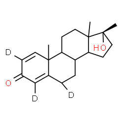 ChemSpider 2D Image | (17alpha)-17-Hydroxy-17-methyl(2,4,6-~2~H_3_)androsta-1,4-dien-3-one | C20H25D3O2