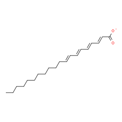 ChemSpider 2D Image | (2E,4E,6E,8E)-2,4,6,8-Icosatetraenoate | C20H31O2