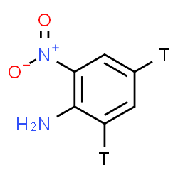 ChemSpider 2D Image | 2-Nitro(4,6-~3~H_2_)aniline | C6H4T2N2O2