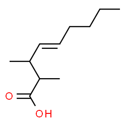 ChemSpider 2D Image | (4E)-2,3-Dimethyl-4-nonenoic acid | C11H20O2