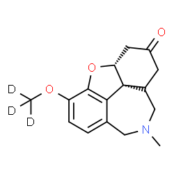 ChemSpider 2D Image | (4aR,8aR)-11-Methyl-3-[(~2~H_3_)methyloxy]-4a,5,7,8,9,10,11,12-octahydro-6H-[1]benzofuro[3a,3,2-ef][2]benzazepin-6-one | C17H18D3NO3