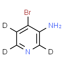 ChemSpider 2D Image | 4-Bromo-3-(~2~H_3_)pyridinamine | C5H2D3BrN2