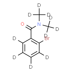 ChemSpider 2D Image | 2-Bromo-N,N-bis[(~2~H_3_)methyl](~2~H_4_)benzamide | C9D10BrNO