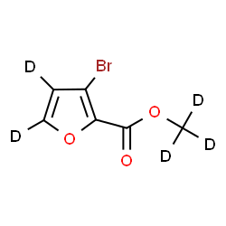 ChemSpider 2D Image | (~2~H_3_)Methyl 3-bromo-2-(~2~H_2_)furancarboxylate | C6D5BrO3