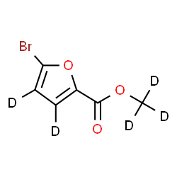 ChemSpider 2D Image | (~2~H_3_)Methyl 5-bromo-2-(~2~H_2_)furancarboxylate | C6D5BrO3