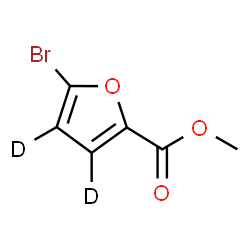 ChemSpider 2D Image | Methyl 5-bromo-2-(~2~H_2_)furancarboxylate | C6H3D2BrO3