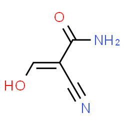 ChemSpider 2D Image | (2E)-2-Cyano-3-hydroxyacrylamide | C4H4N2O2