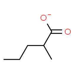 ChemSpider 2D Image | 2-Methylpentanoate | C6H11O2