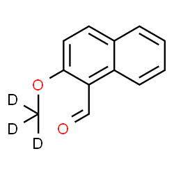 ChemSpider 2D Image | 2-[(~2~H_3_)Methyloxy]-1-naphthaldehyde | C12H7D3O2