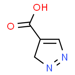 ChemSpider 2D Image | 1,3-dihydropyrazole-4-carboxylic acid | C4H5N2O2
